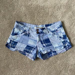 Patterned Plaid Summer Shorts Size 7